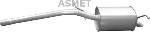 Asmet 03.103 - Tłumik układu wydechowego tył