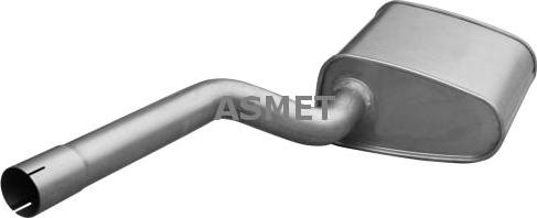 Asmet 03.122 - Tłumik układu wydechowego tył