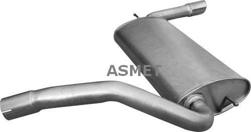 Asmet 07.262 - Tłumik układu wydechowego tył