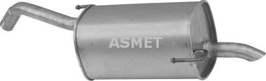 Asmet 14.050 - Tłumik układu wydechowego tył