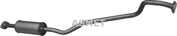 Asmet 14.027 - Tłumik układu wydechowego środkowy