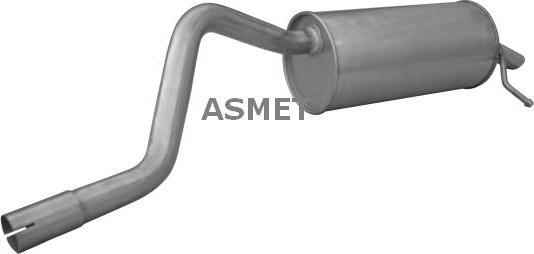 Asmet 10.149 - Tłumik układu wydechowego tył