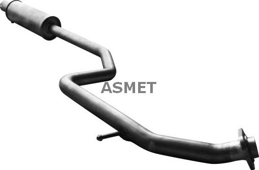 Asmet 11.050 - Tłumik układu wydechowego środkowy