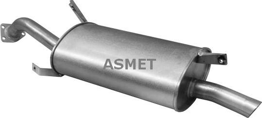 Asmet 18.008 - Tłumik układu wydechowego tył