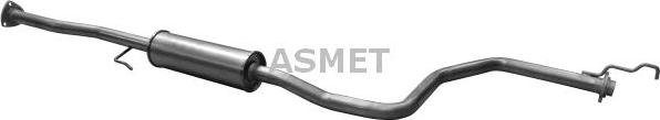 Asmet 13.006 - Tłumik układu wydechowego przód