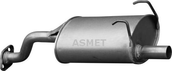 Asmet 13.008 - Tłumik układu wydechowego tył