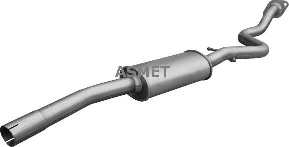 Asmet 12.045 - Tłumik układu wydechowego środkowy
