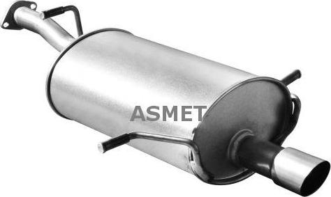Asmet 17.003 - Tłumik układu wydechowego przód