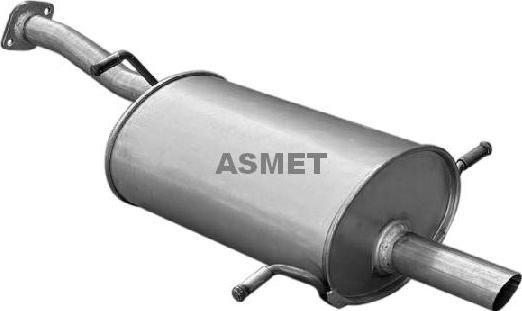 Asmet 17.010 - Tłumik układu wydechowego tył