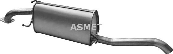 Asmet 31.003 - Tłumik układu wydechowego tył