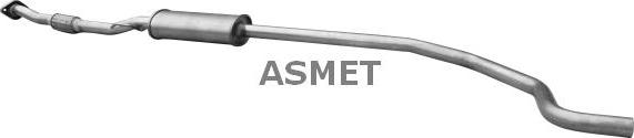 Asmet 29.015 - Tłumik układu wydechowego środkowy