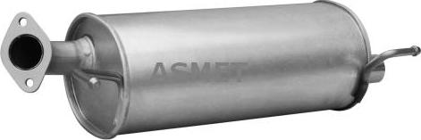 Asmet 25.015 - Tłumik układu wydechowego tył