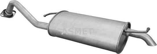 Asmet 20.039 - Tłumik układu wydechowego tył
