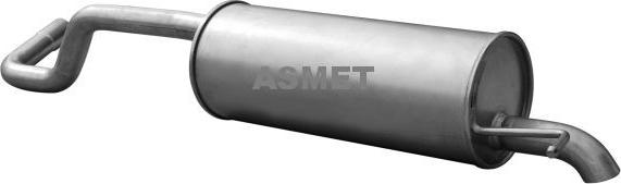 Asmet 21.045 - Tłumik układu wydechowego tył