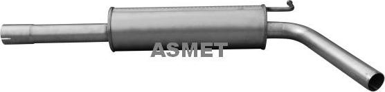 Asmet 21.056 - Tłumik układu wydechowego tył