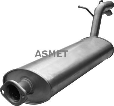 Asmet 27.011 - Tłumik układu wydechowego tył