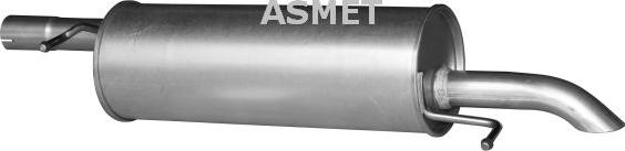 Asmet 04.083 - Tłumik układu wydechowego tył