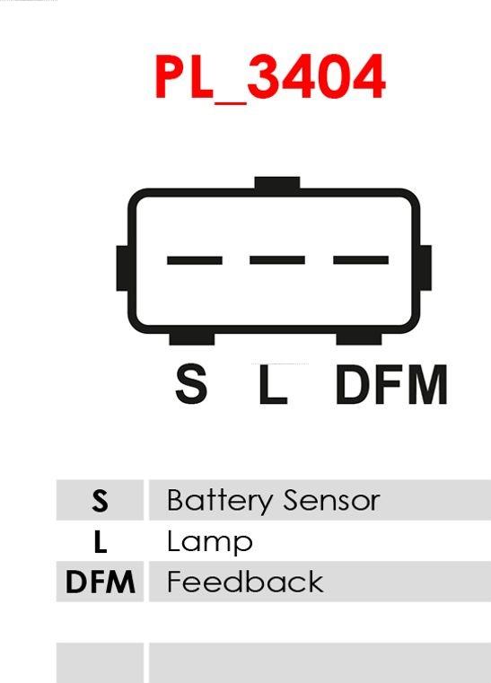 AS-PL ARE0010 - REGULATOR NAPIĘCIA ALTERNATORA