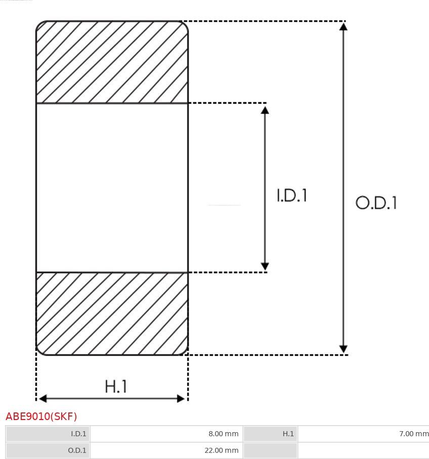 AS-PL ABE9010(SKF) - ŁOŻYSKO ALTERNATORA