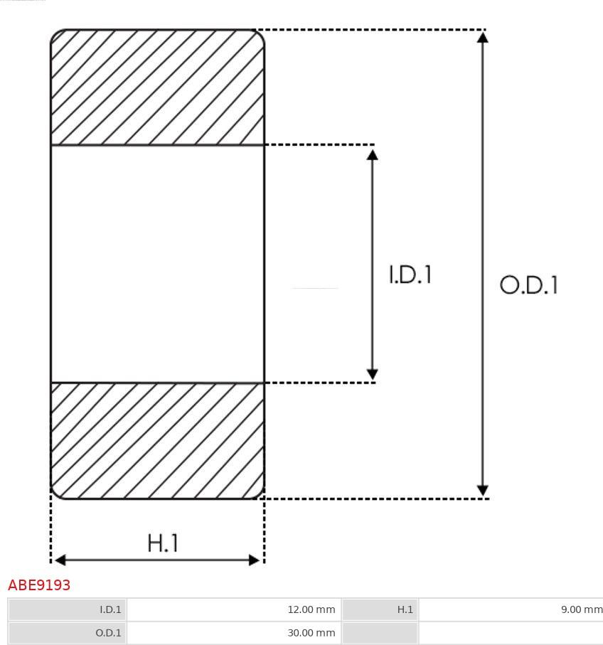 AS-PL ABE9193 - LOZYSKO ALTER.-DENSO- 1280000040
