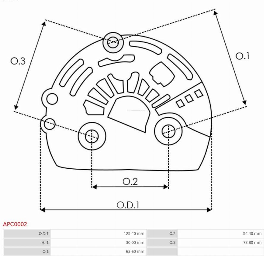 AS-PL APC0002 - POKRYWA ALTERNATORA PLASTIKOWA