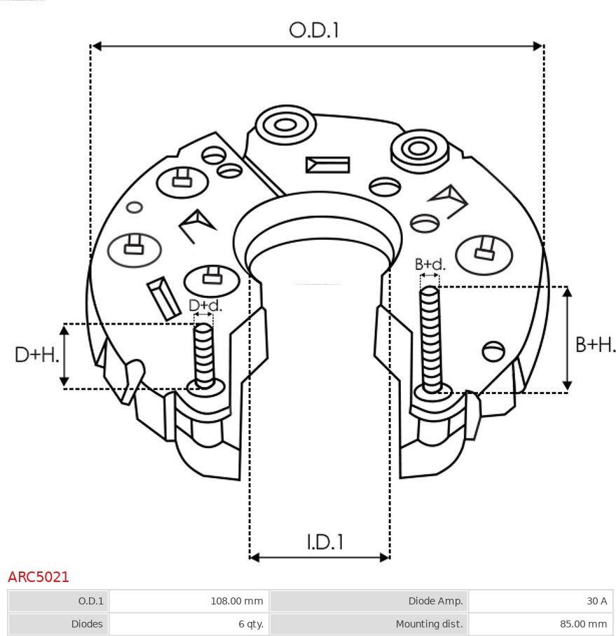 AS-PL ARC5021 - MOSTEK PROST. ALTERNATORA