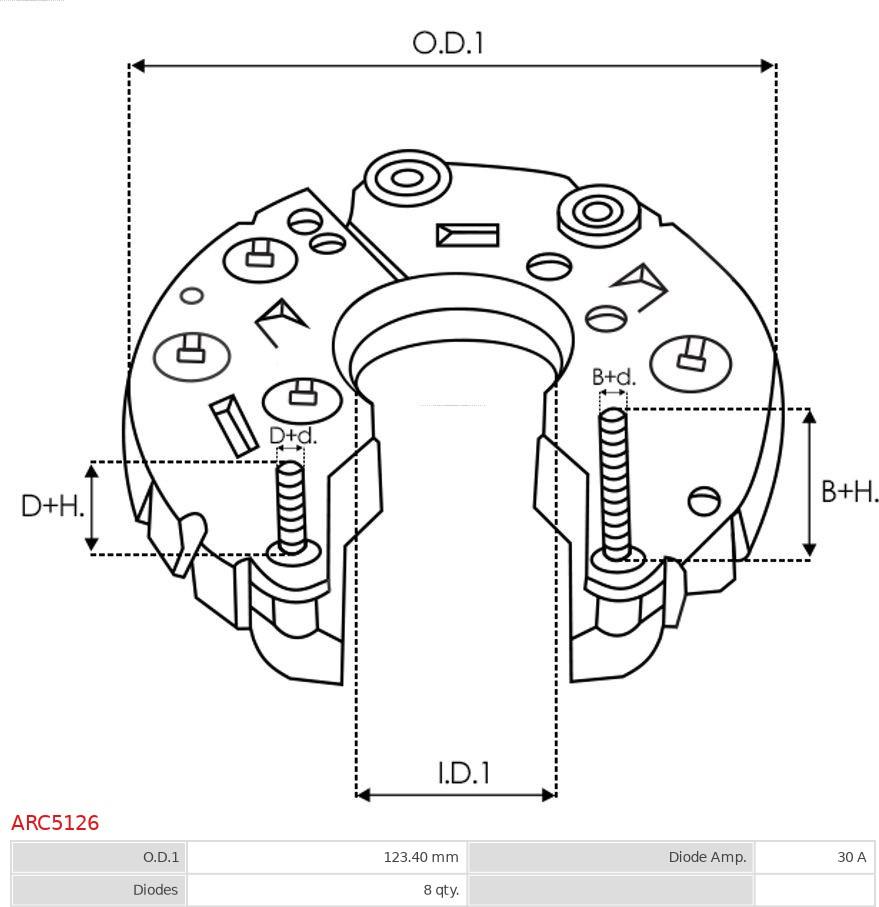 AS-PL ARC5126 - MOSTEK PROST. ALTERNATORA