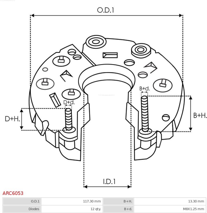 AS-PL ARC6053 - MOSTEK PROST. ALTERNATORA
