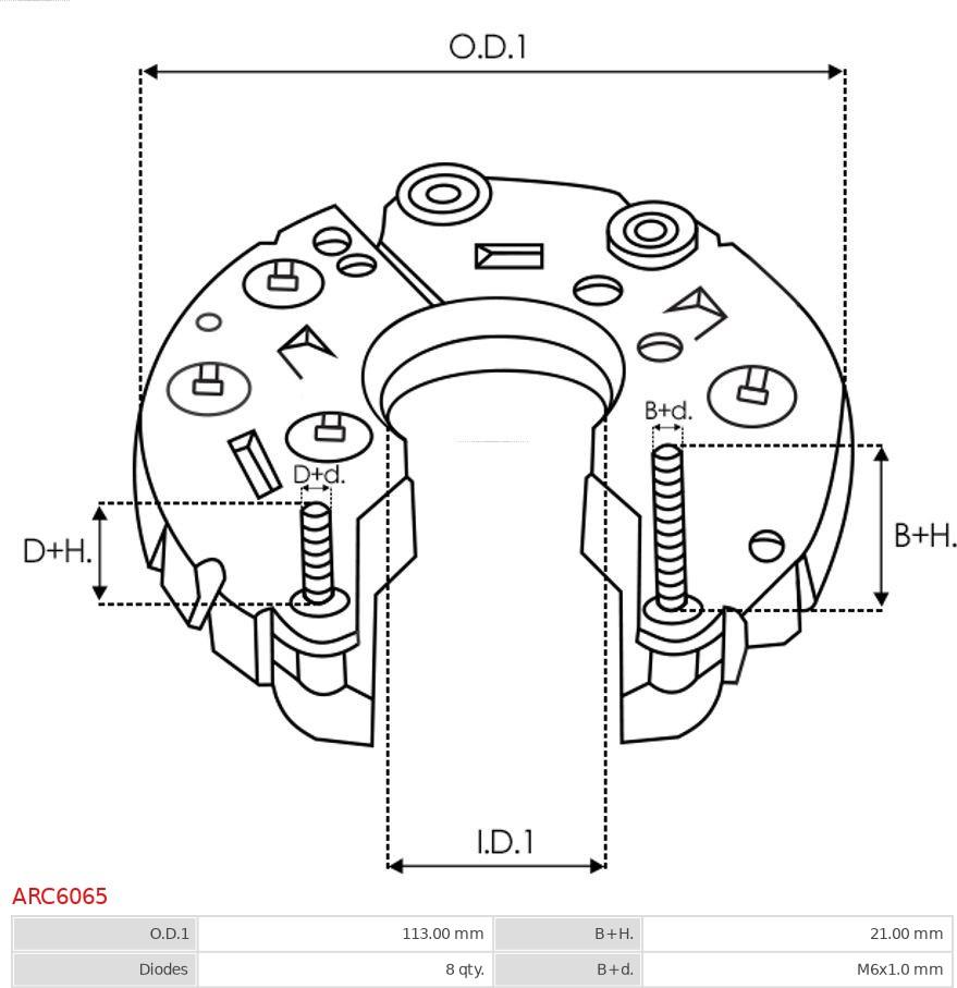 AS-PL ARC6065 - MOSTEK PROST. ALTERNATORA