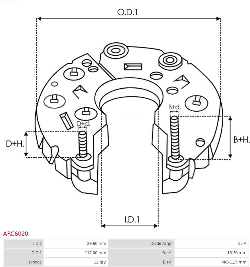AS-PL ARC6020 - MOSTEK DIODOWY -DENSO- INR437