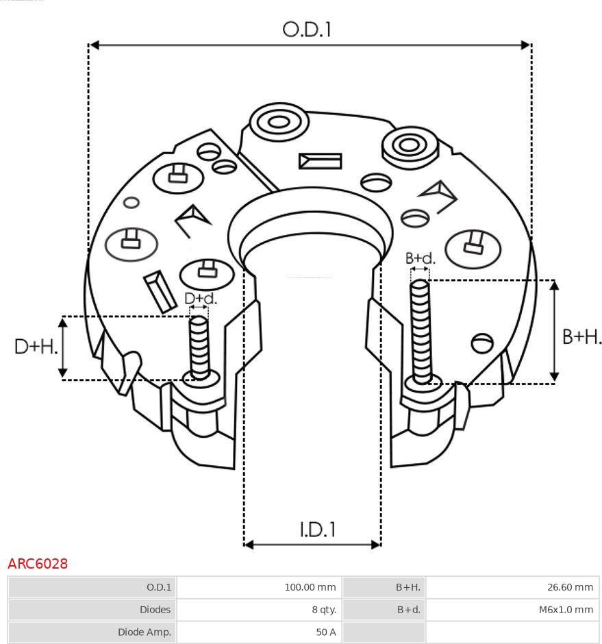 AS-PL ARC6028 - MOSTEK PROST. ALTERNATORA