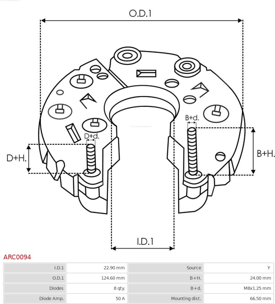 AS-PL ARC0094 - MOSTEK PROST. ALTERNATORA