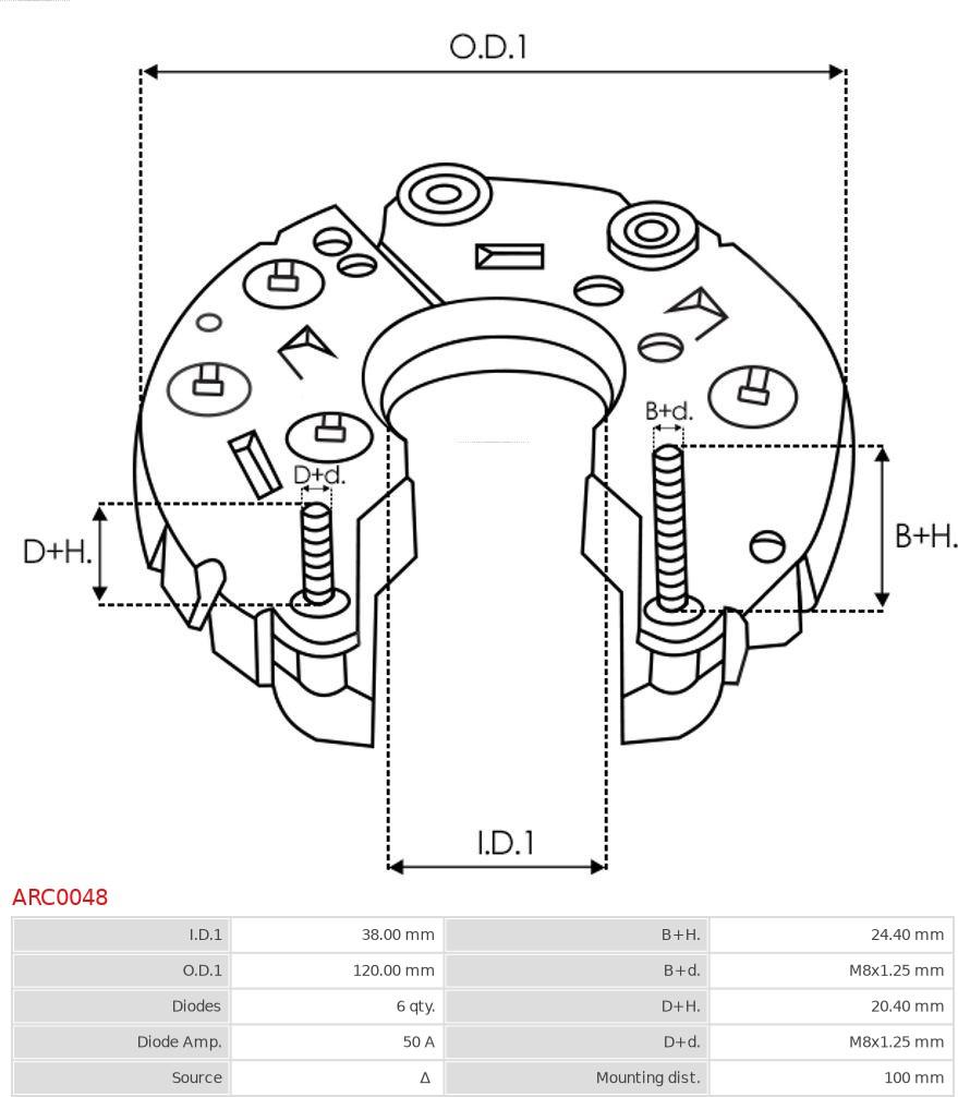 AS-PL ARC0048 - MOSTEK PROST. ALTERNATORA