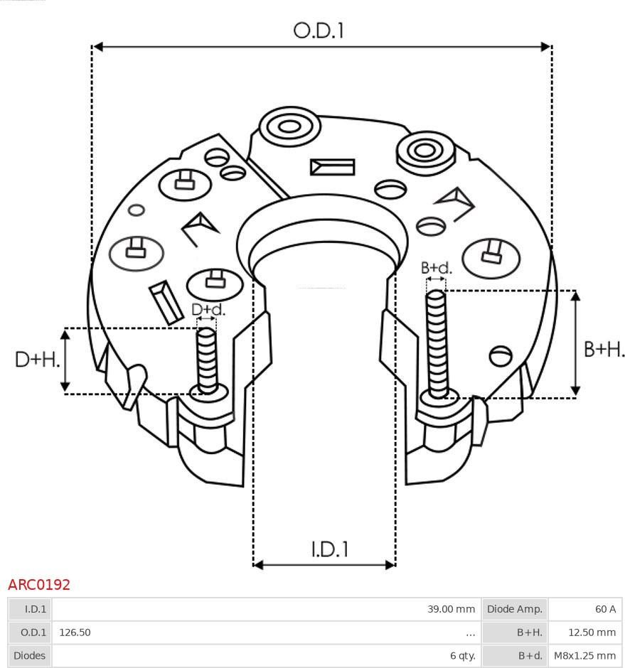 AS-PL ARC0192 - MOSTEK PROST. ALTERNATORA