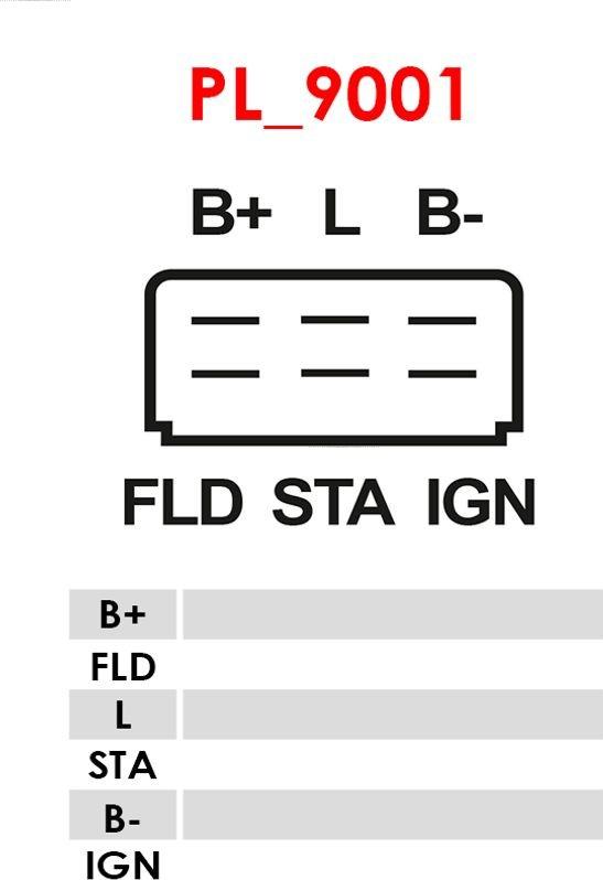 AS-PL ARE6016 - REGULATOR NAPIĘCIA ALTERNATORA