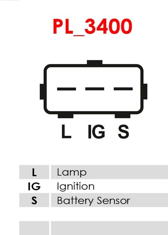 AS-PL ARE0062 - REGULATOR NAPIĘCIA ALTERNATORA