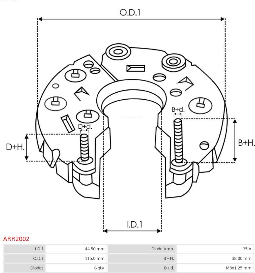 AS-PL ARR2002 - MOSTEK PROST. ALTERNATORA  REGULATOR