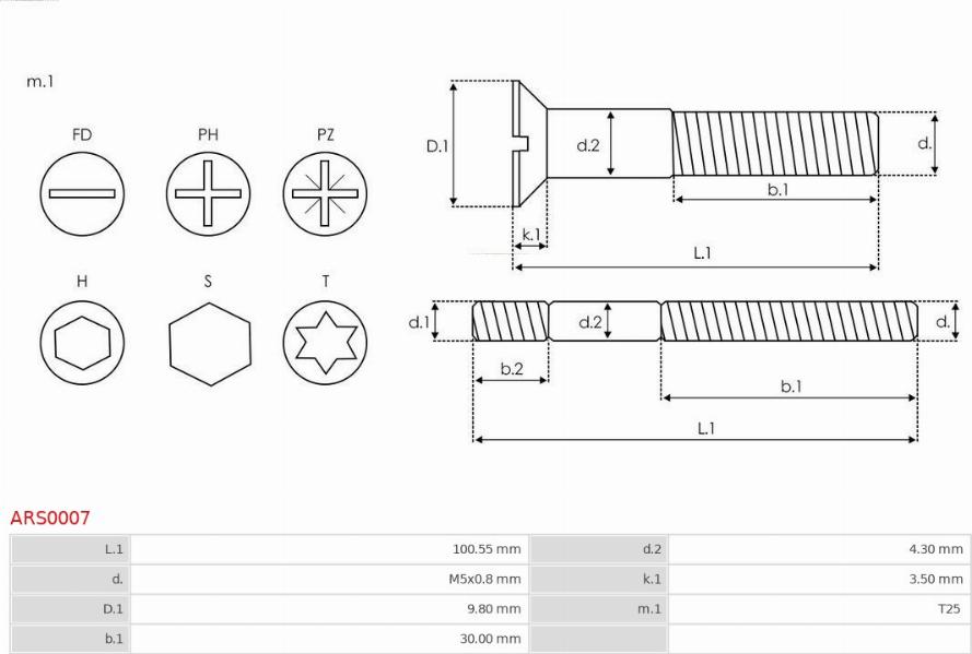 AS-PL ARS0007 - SZPILKA ALTERNATORA