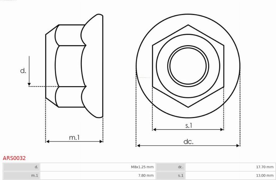 AS-PL ARS0032 - ZESTAW NAPR. ALTERNATORA