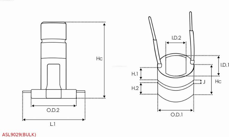 AS-PL ASL9029(BULK) - KOMUTATOR -BOSCH- 0125711017