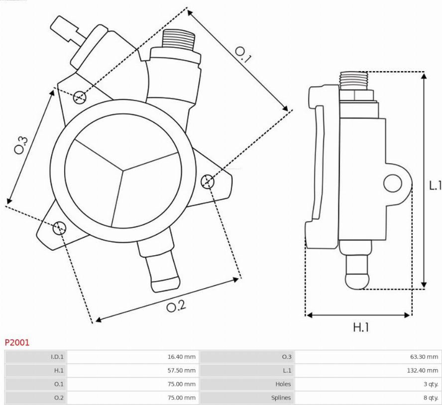 AS-PL P2001 - POMPA ALTERNATORA
