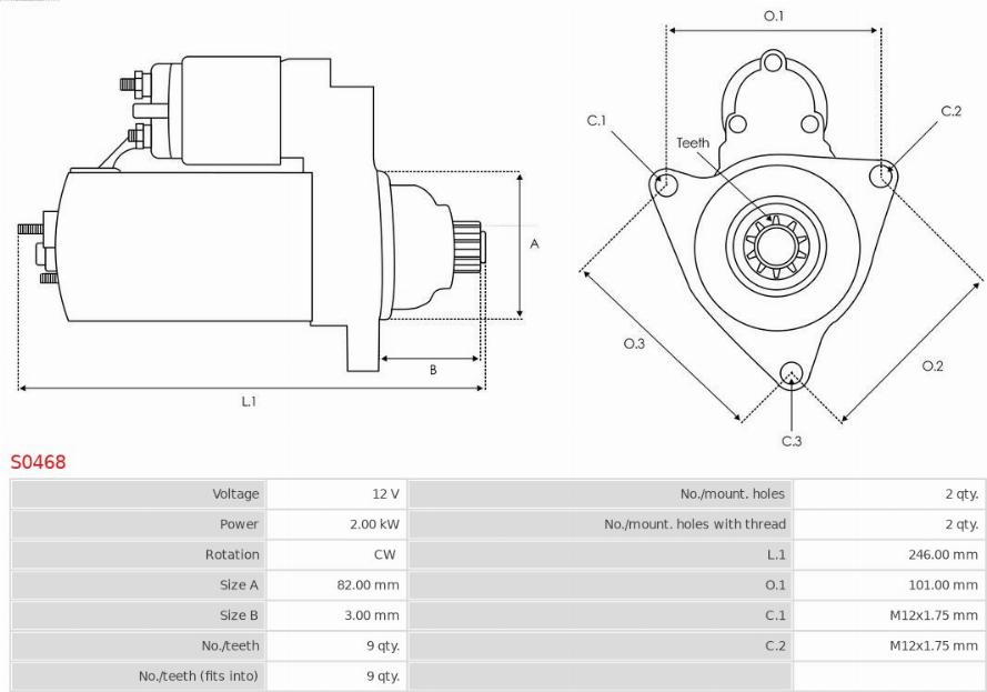 AS-PL S0468 - ROZRUSZNIK AUDI A4 2.0 TDI 11.04-