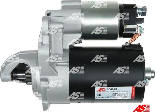 AS-PL S0684S - ROZRUSZNIK MINI MINI R50. R53 1.4. MINI R50. R53 ONE. COOPER 01-06