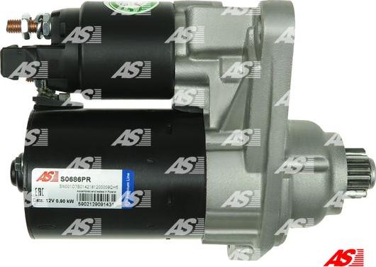 AS-PL S0686PR - ROZRUSZNIK VW 1.6 GOLF IV- FABIA 1.4 99- REGENEROWANY