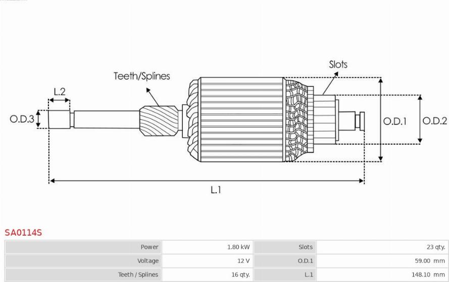 AS-PL SA0114S - WIRNIK ROZR.-BOSCH- 1004011275