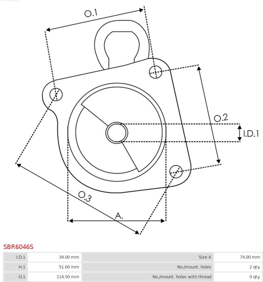 AS-PL SBR6046S - GLOWICA ROZRUSZNIKA -DENSO-