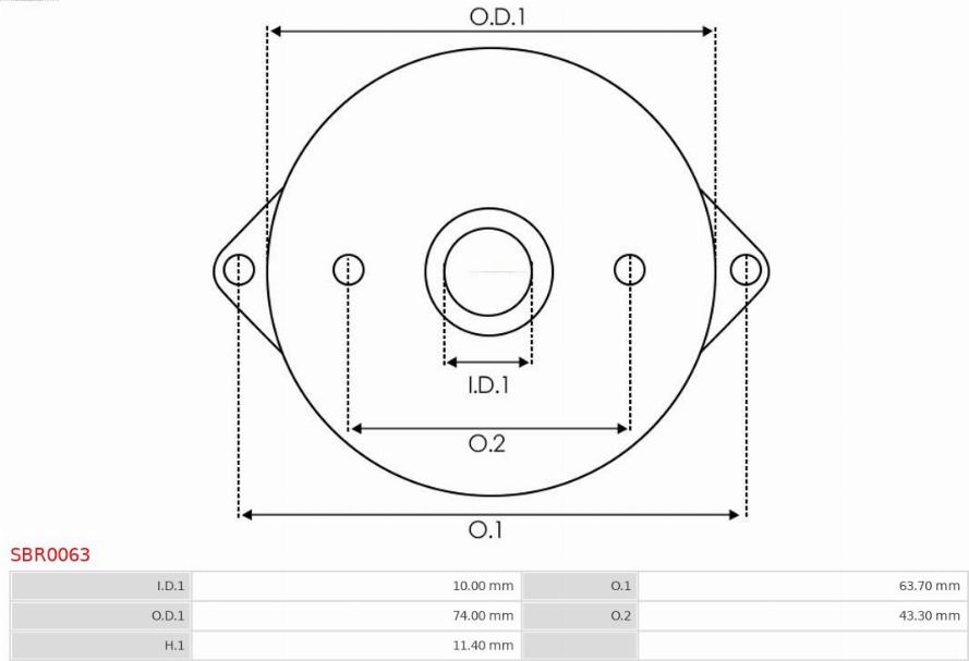 AS-PL SBR0063 - OBUDOWA ROZR.-BOSCH- 0001106011
