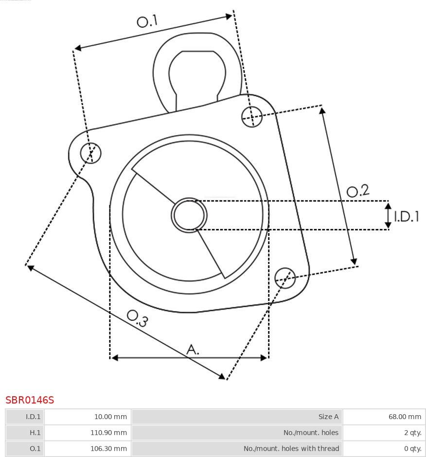 AS-PL SBR0146S - OBUDOWA ROZR.-BOSCH- 0001137006