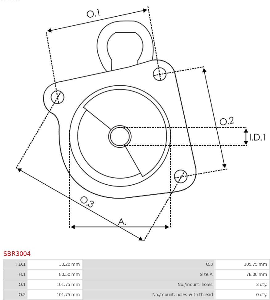 AS-PL SBR3004 - OBUDOWA ROZR.-VALEO- D7RS31