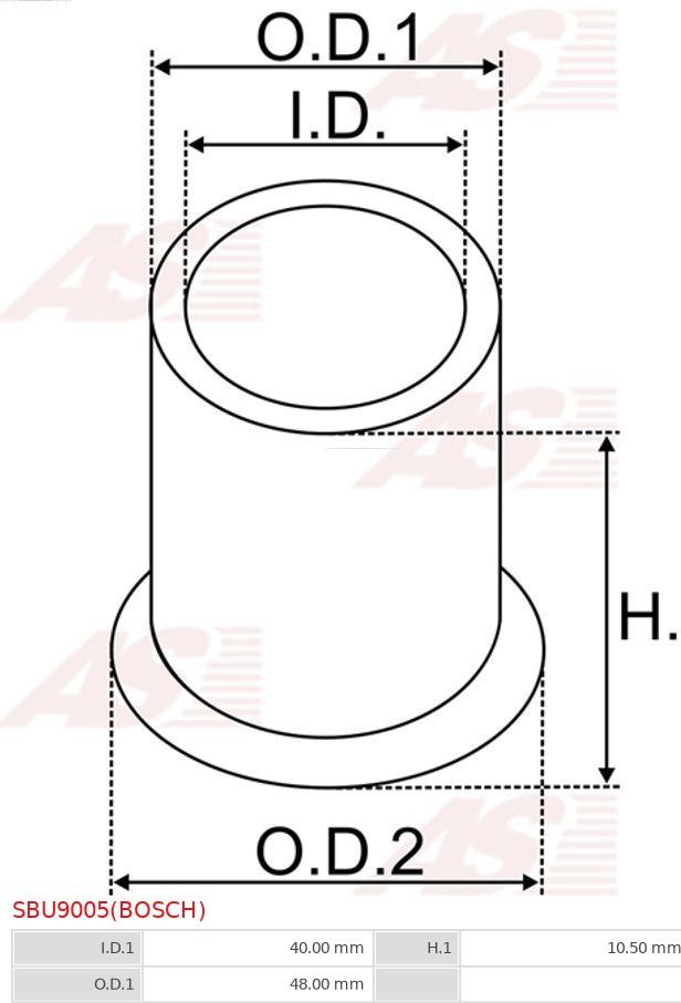 AS-PL SBU9005(BOSCH) - TULEJKA ROZRUSZNIKA